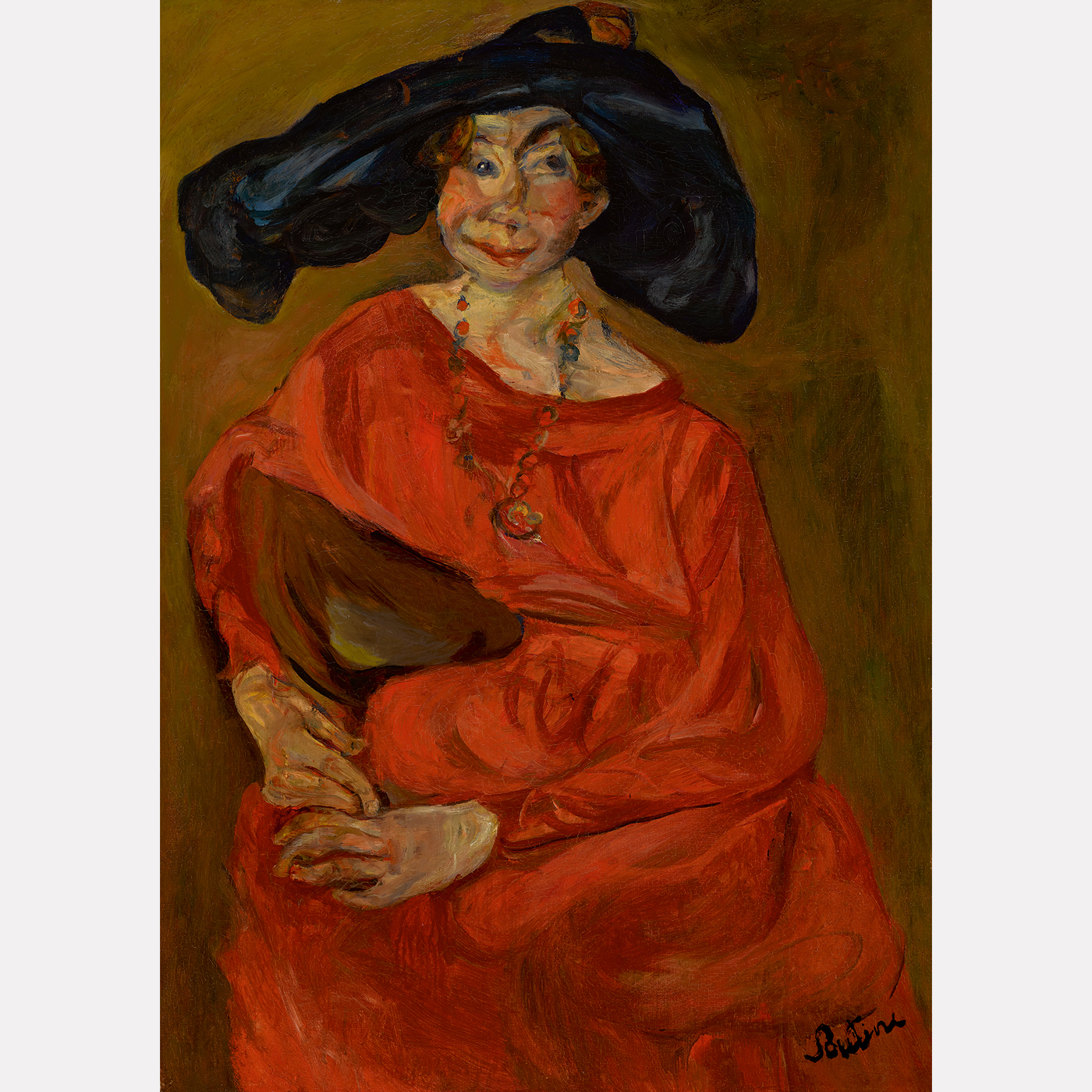 Хаим Сутин. «Женщина в красном», 1923-24
