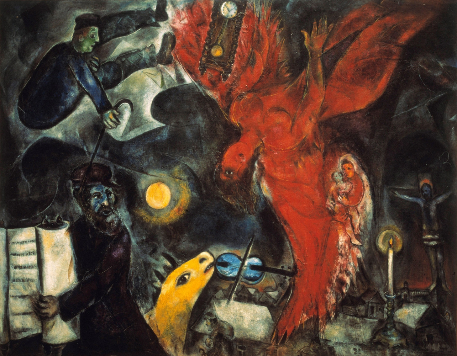 Марк Шагал. Падение ангела, 1923-1947 / Базельский художественный музей