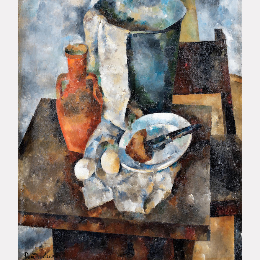 Василий Рождественский. «Натюрморт с глиняным кувшином», 1921