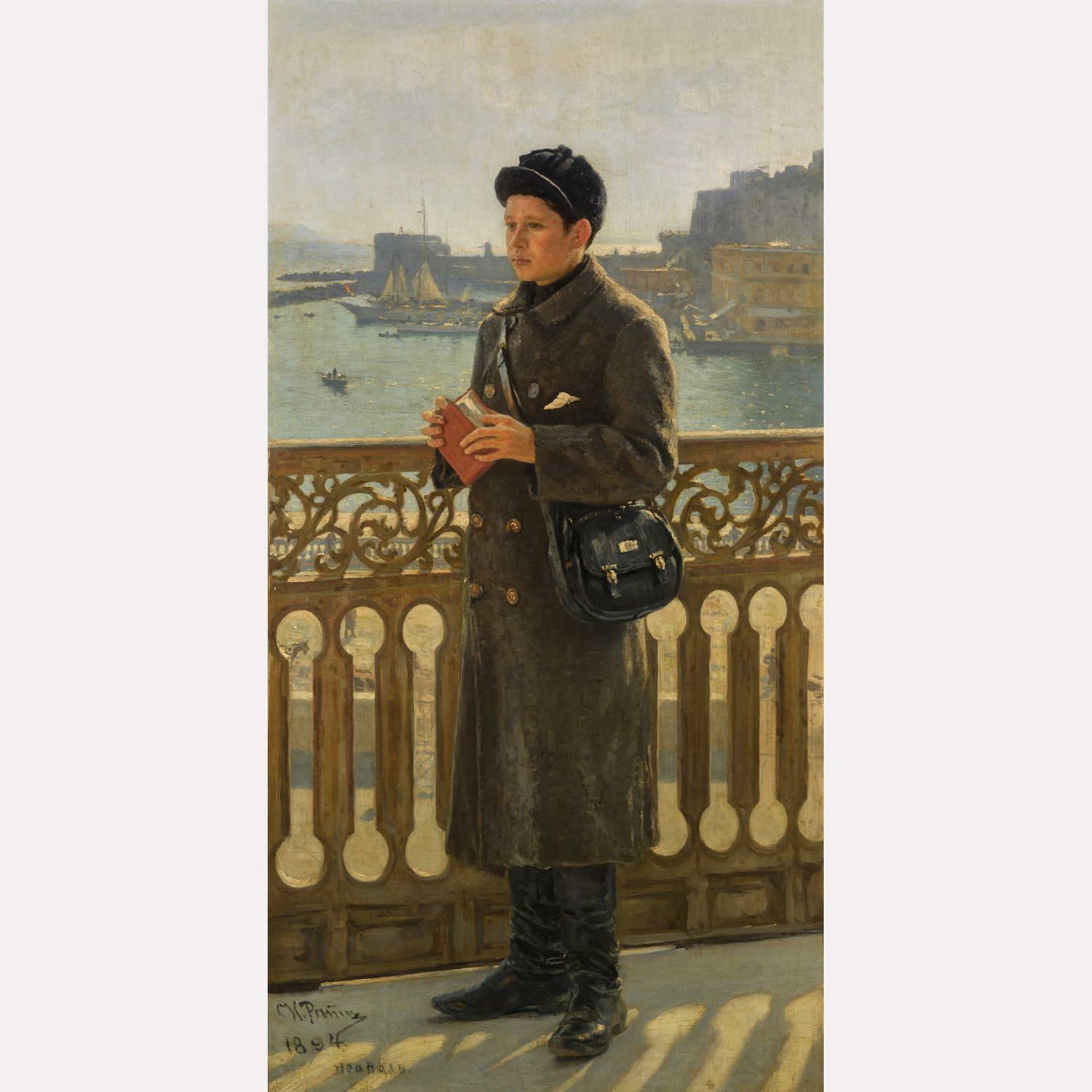 Илья Репин. Портрет Юрия Репина на фоне Неаполитанского залива, 1894