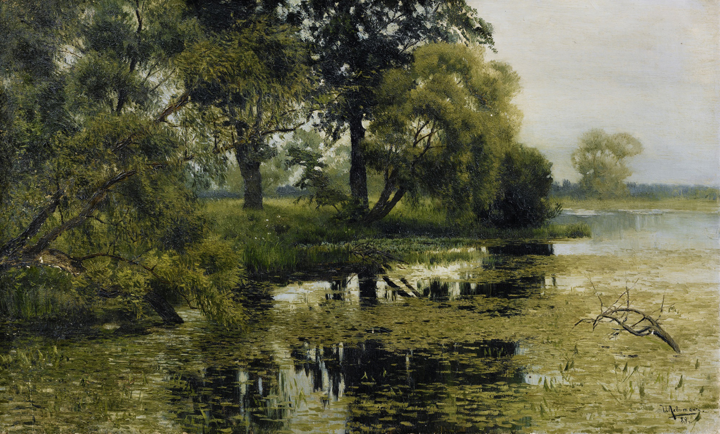Исаак Левитан. Заросший пруд, 1887-1888