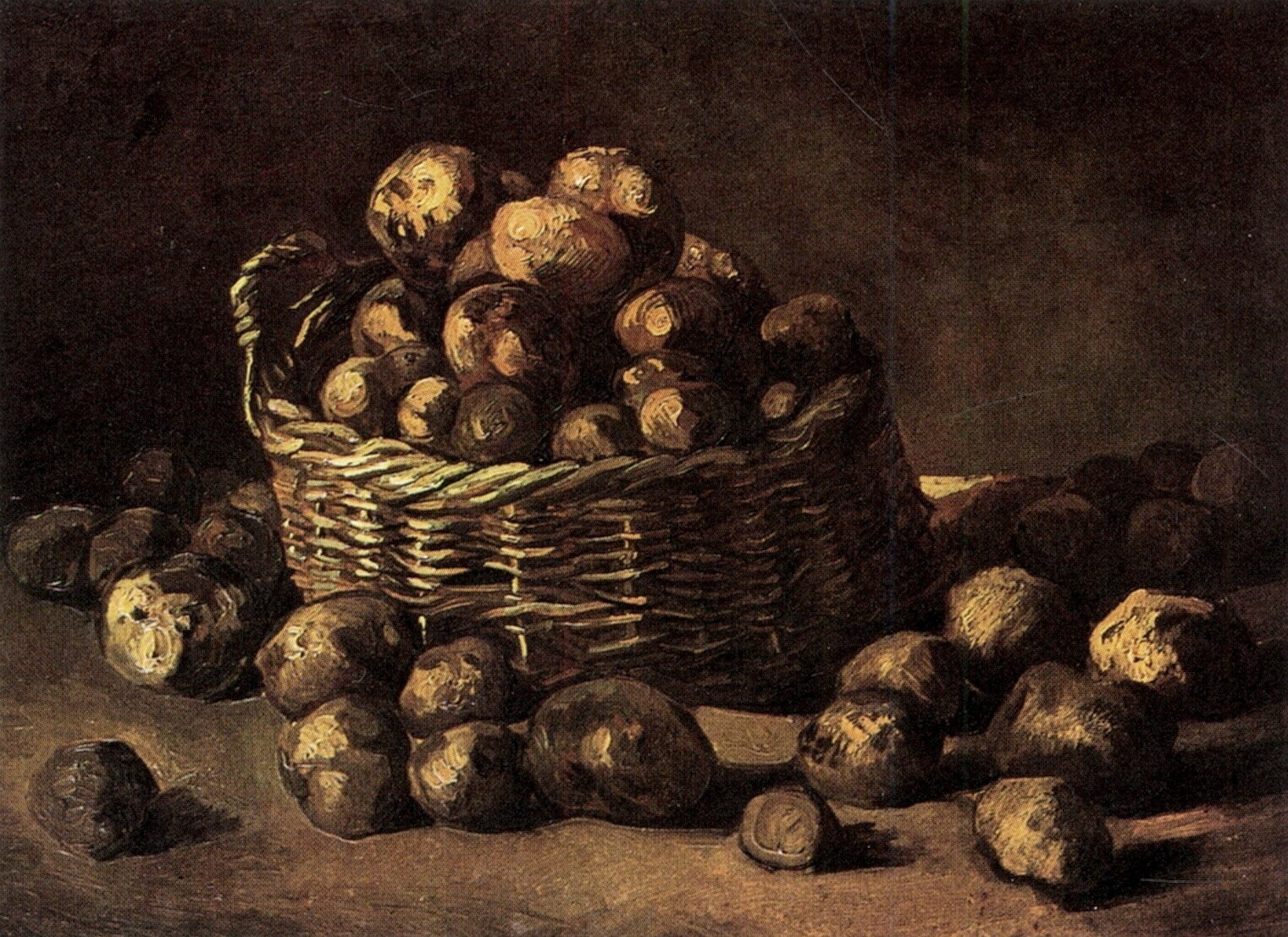 Корзина с картофелем. Нюэнен, сентябрь 1885. Музей Винсента Ван Гога, Амстердам