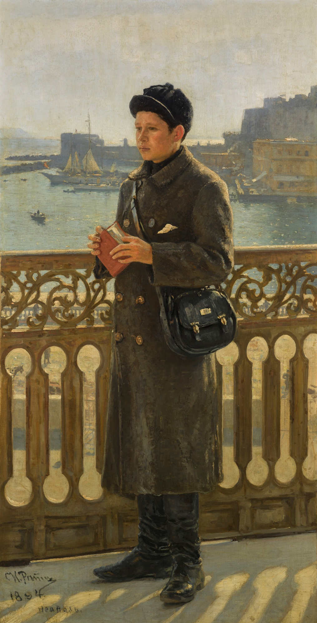 Илья Репин. Портрет Юрия Репина на фоне Неаполитанского залива, 1894