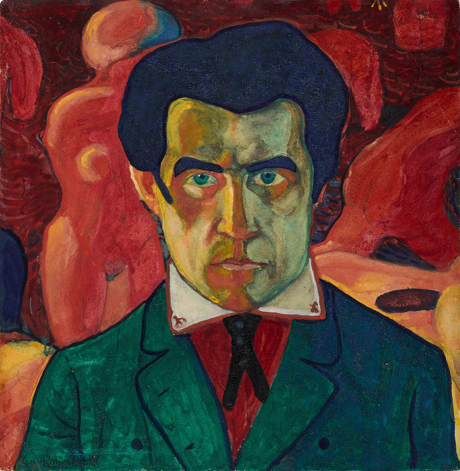 Казимир Малевич. Автопортрет, 1908-1910 / Государственная Третьяковская галерея