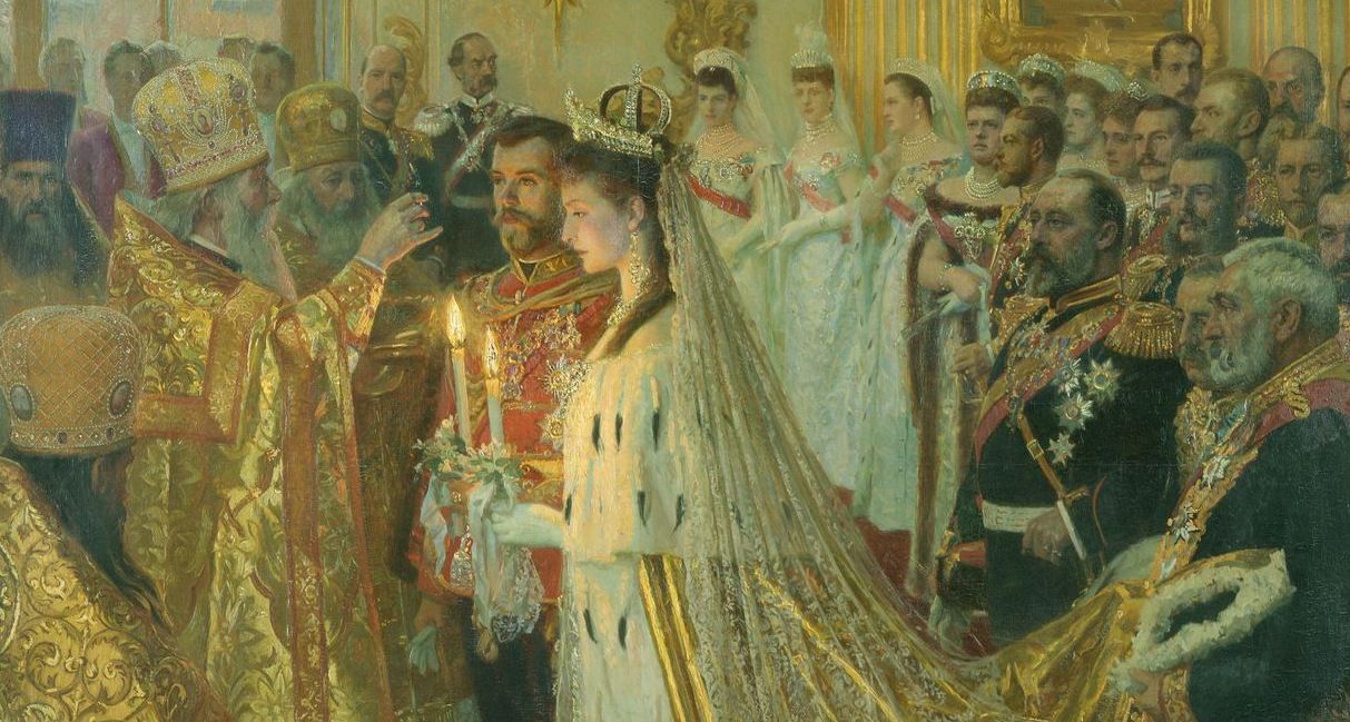 Лауриц Туксен. Венчание императора Николая Александровича и императрицы Александры Фёдоровны, 1895