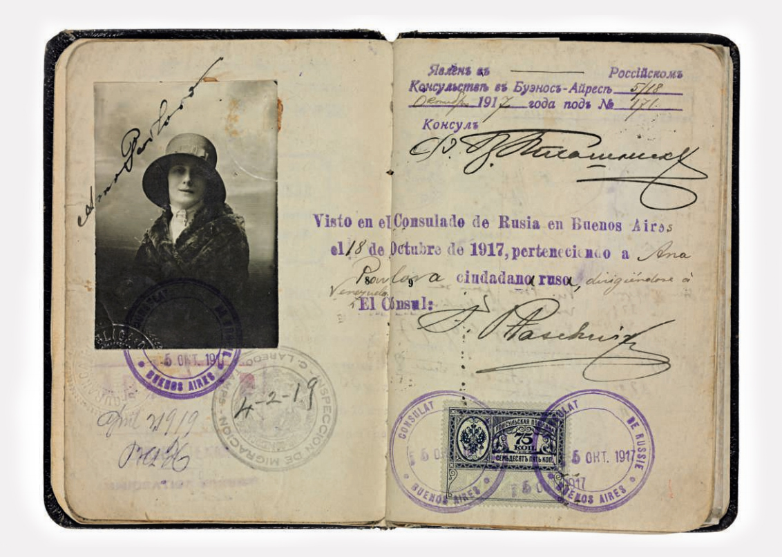 Паспорт Анны Павловой