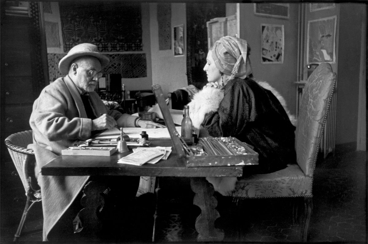 Анри Матисс и Лидия Делекторская, 1944 год. Фото © Henri Cartier-Bresson/Magnum Photos