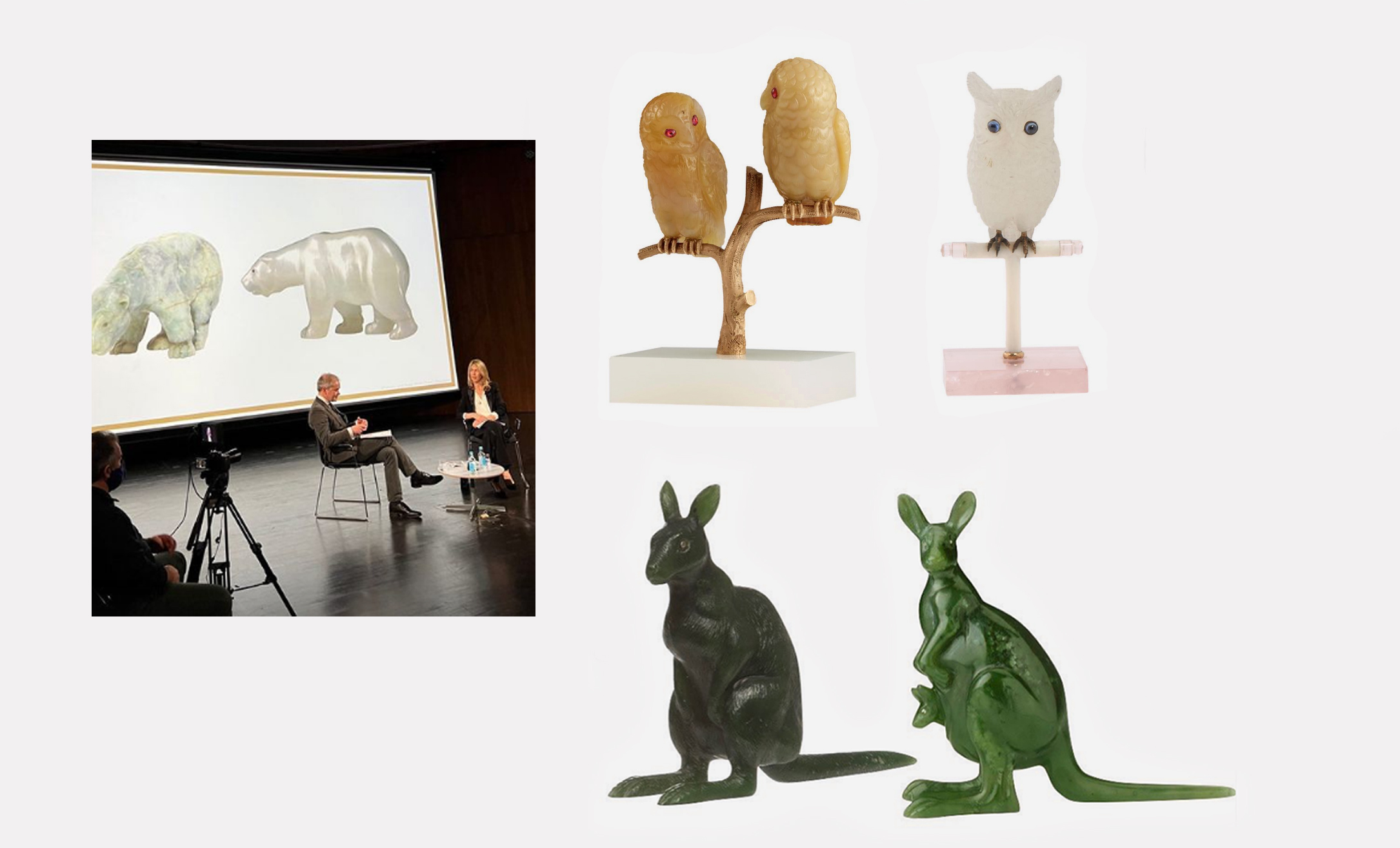 Сходные камнерезные фигурки животных фирм Fabergé и Cartier / фото @creatingcartier