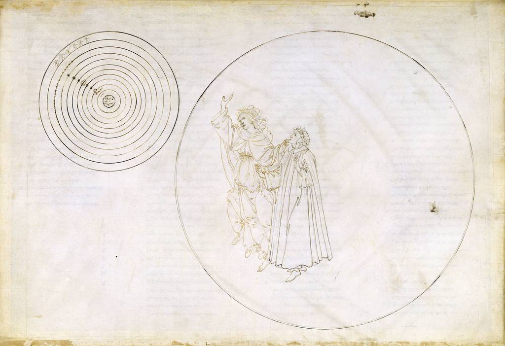 Сандро Боттичелли. Рисунок к «Божественной комедии» Данте Алигьери, ок. 1481-1495