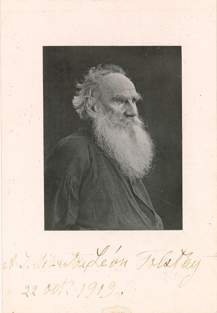 Фотография Льва Николаевича Толстого, 1909