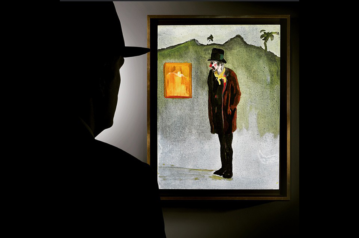 «Прощальный взгляд» на клоуна Питера Дойга. Картина продана на лондонских торгах Sotheby′s за £1,265,000 / фото @sothebys, официальная страница аукционного дома в instagram