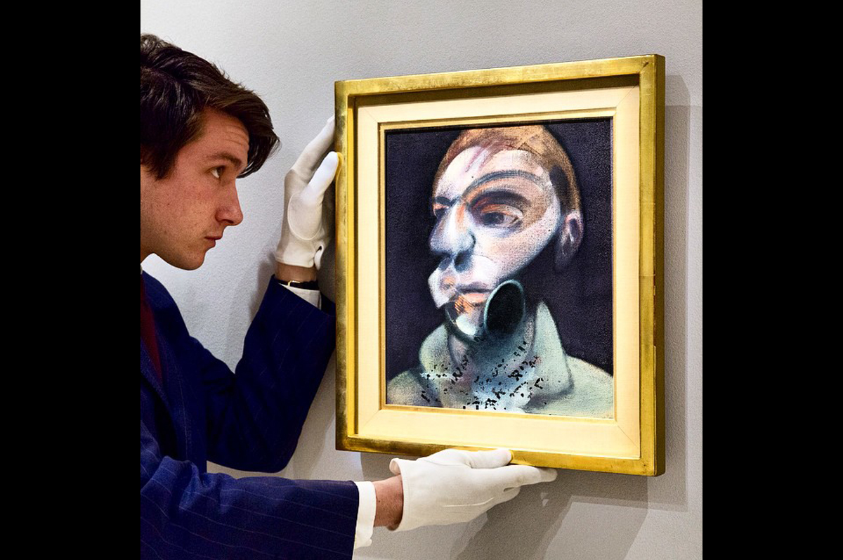 Впервые в истории Sotheby′s демонстрирует в Нью-Йорке один из обнаруженных автопортретом Фрэнсиса Бэкона. Событие июля 2015 / фото @sothebys, официальная страница аукционного дома в instagram