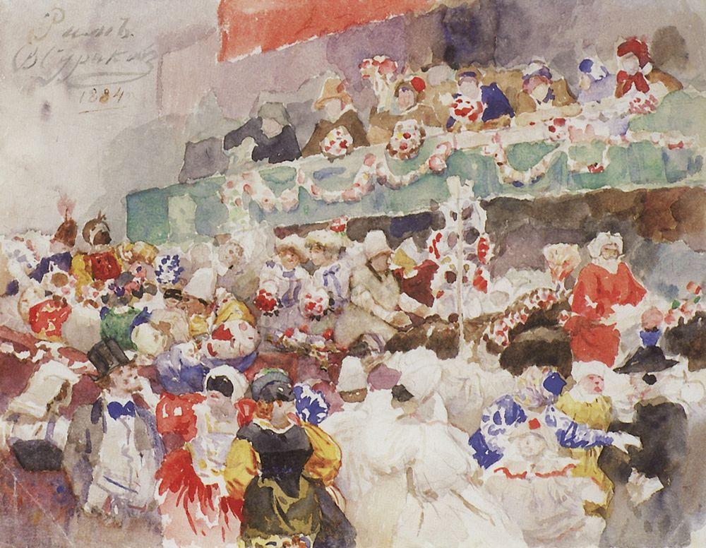 Василий Суриков, Римский карнавал, 1884